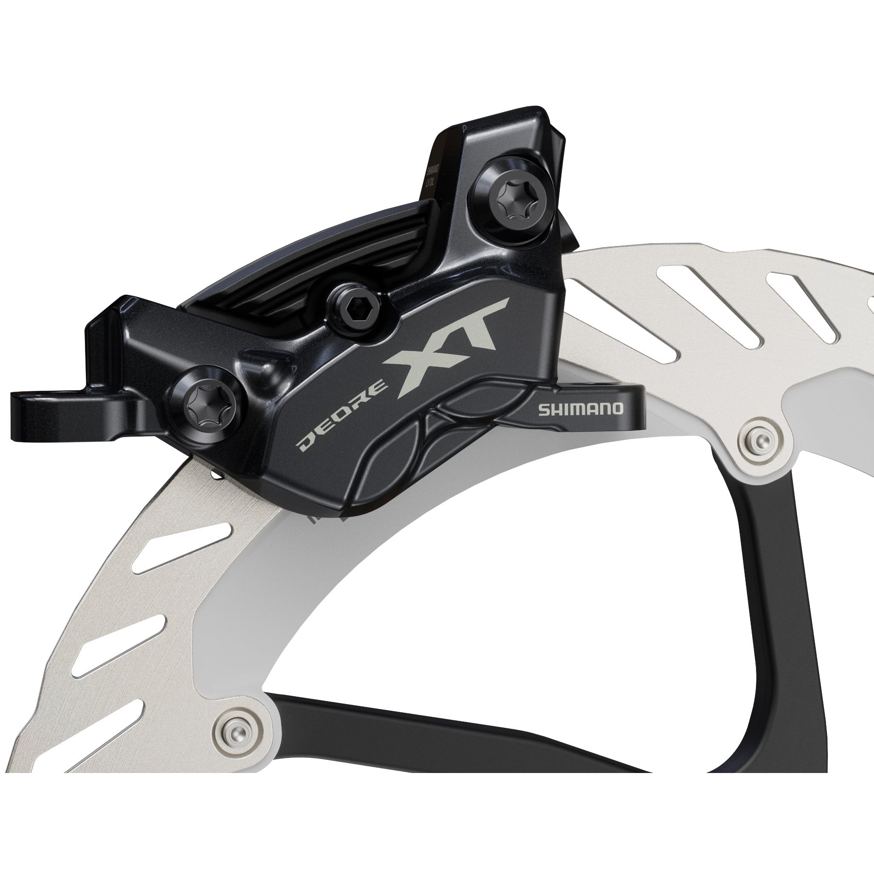 SHIMANO BR-M8220 Front Disc Brake XT Trail BL-M8200 Right Lever w/Metal Pad w/Fin